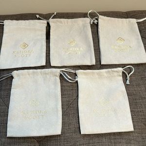 Kendra Scott jewelry bags.  Set of 5
